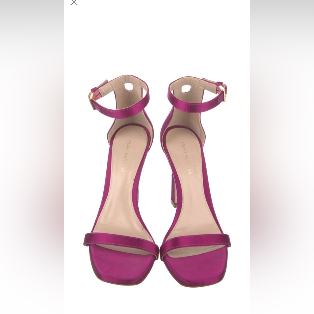 Stuart Weitzman Heel Nudist In Magenta Pink Usa 6